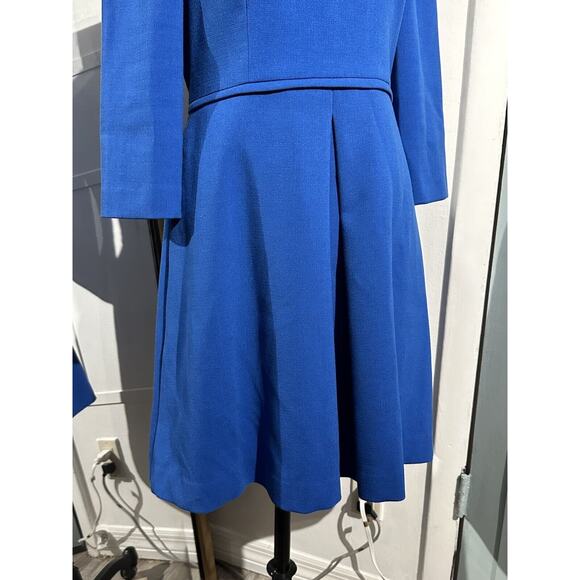 Eliza J Royal Cobalt Blue Fit & Flare Dress Size 8 - Picture 5 of 9